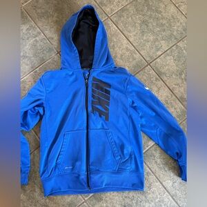 🎀3/$25🎀 Size YXL Zip-Up Nike Blue Hoodie